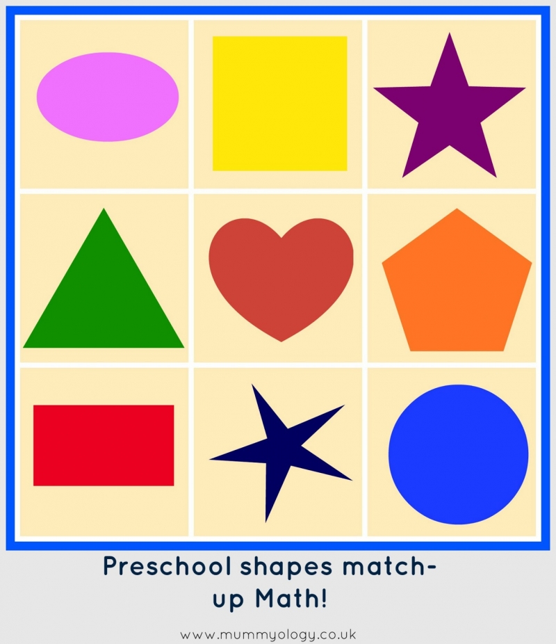 Preschool Math Shape matchup! Mummyology